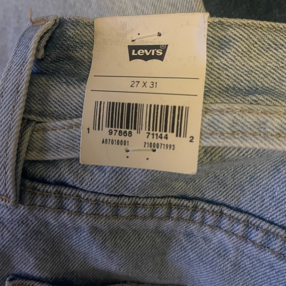 NWT Levi's Premium Xl Baggy Straight Women's Jeans size 27x31 - Picture 6 of 7